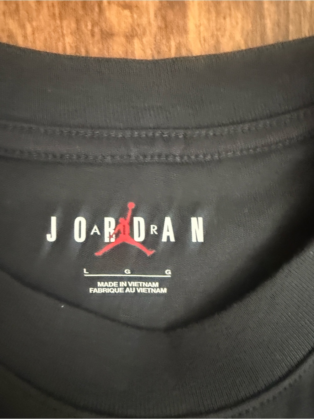 Jordan Black Graphic Tee with Red & Yellow Accents - Picture 9 of 10